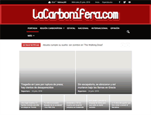 Tablet Screenshot of lacarbonifera.com